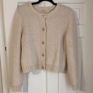 GAP Cream Boucle Cardigan